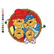 The Berenstain Bears 11 Embroidery Design